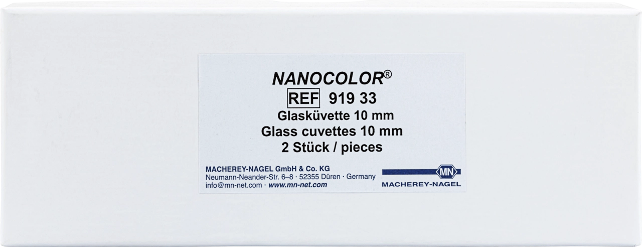 NANOCOLOR Glass cuvettes, 10 mm
