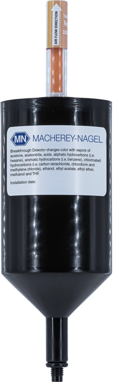 Exhaust filter with indicator
