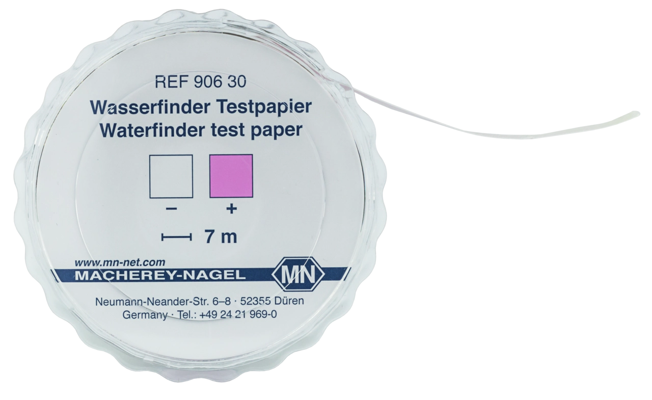 Qualitative Water finder test paper for traces of water