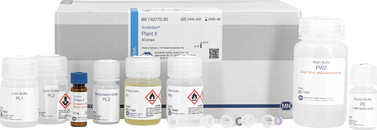NucleoSpin Plant II, Mini kit for DNA from plants