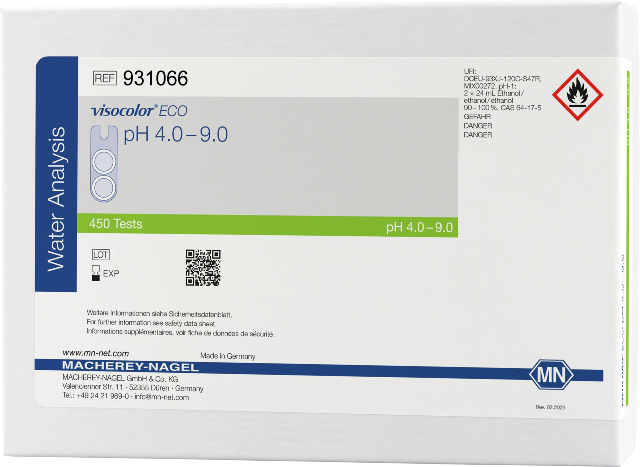 Colorimetric test kit VISOCOLOR ECO pH 4.0–9.0
