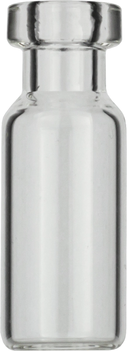 Crimp neck vial, N 11, 11.6x32.0 mm, 1.5 mL, small opening, flat bottom, clear