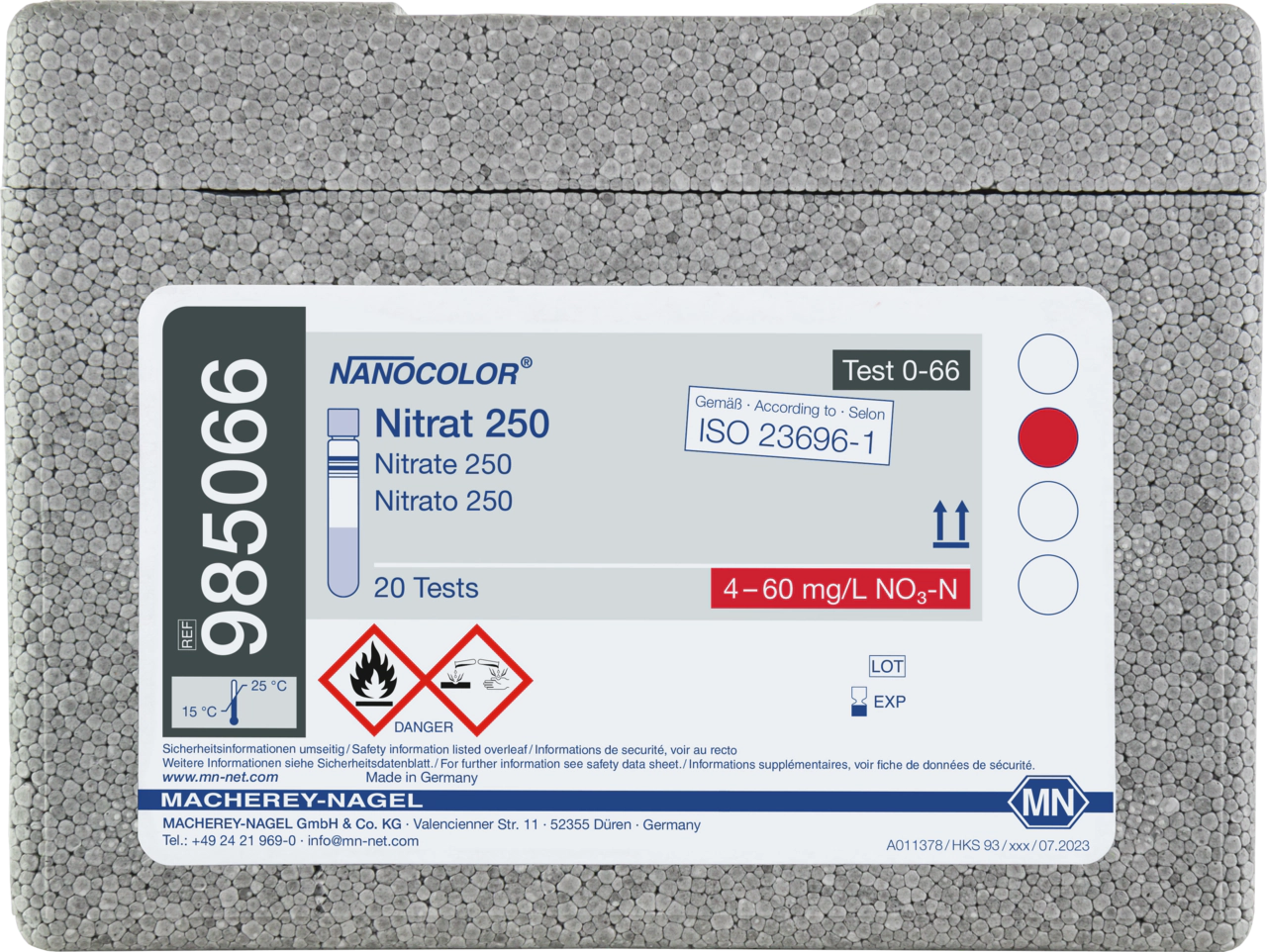 Tube test NANOCOLOR Nitrate 250
