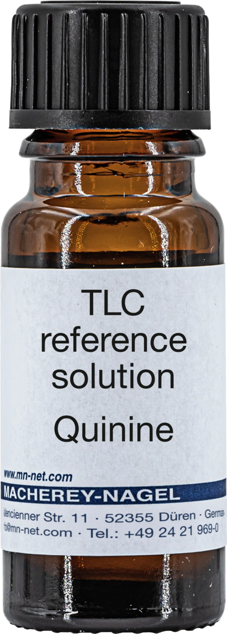 TLC reference solution, quinine