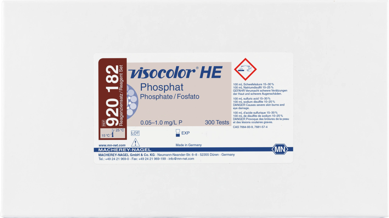 Colorimetric test kit VISOCOLOR HE Phosphate, refill pack