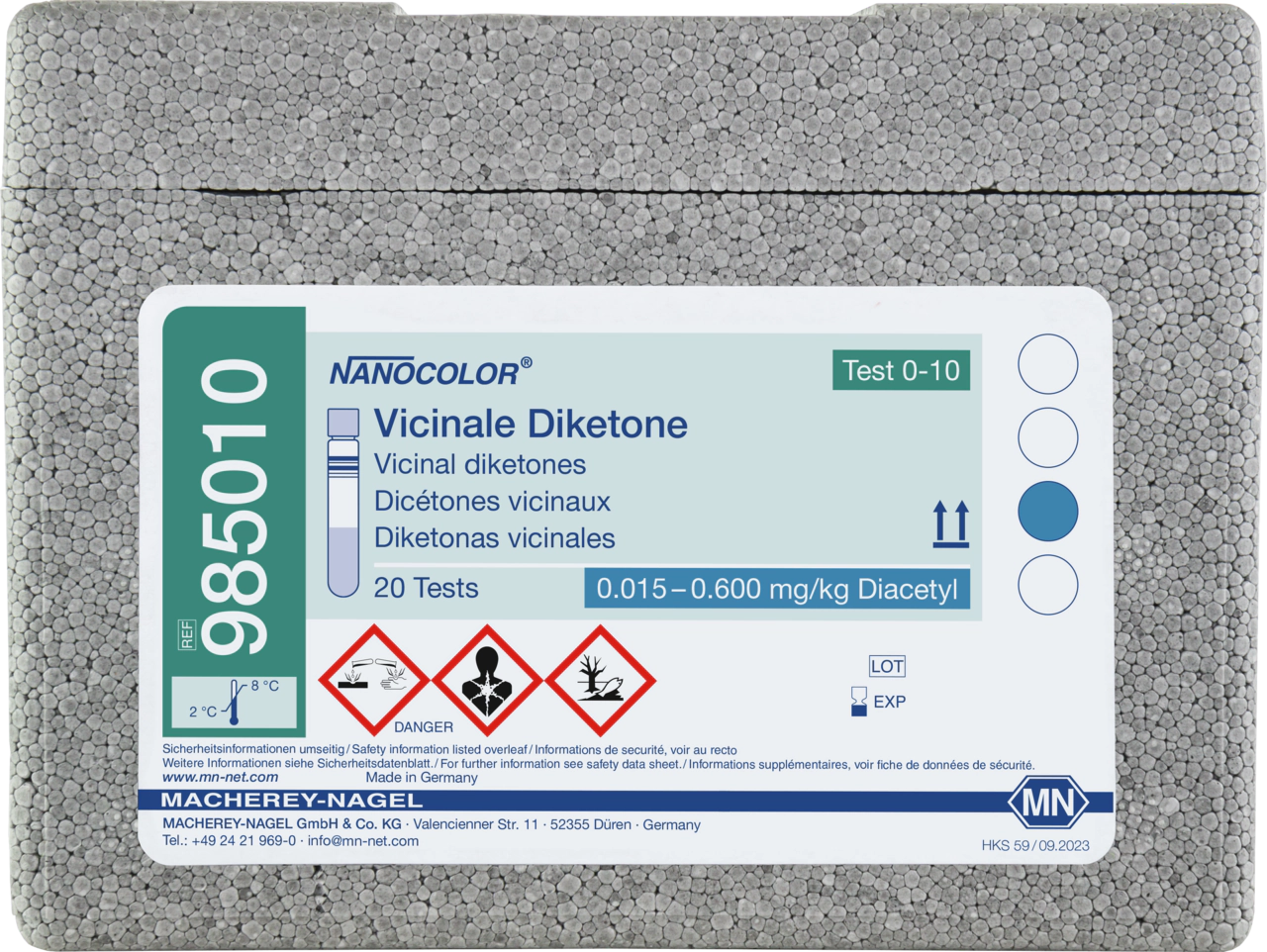 Tube test NANOCOLOR Vicinal diketones