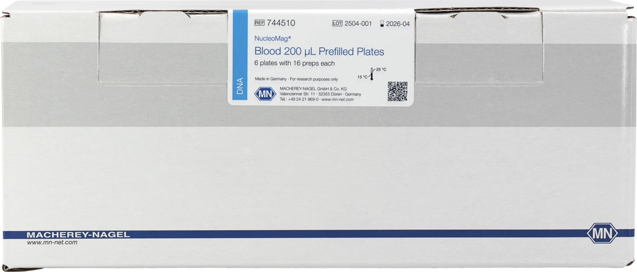 NucleoMag Blood 200 µL Prefilled Plates, DNA purification from blood