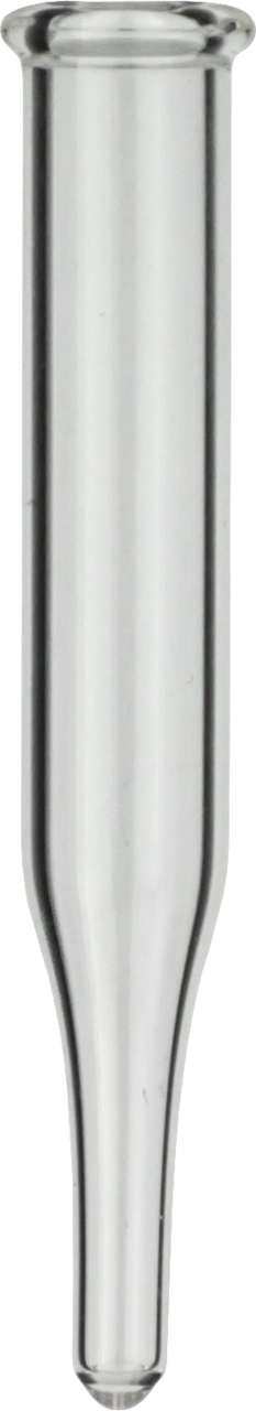 Micro-insert, N 13, 6.0x40.0 mm, 0.3 mL, conical, spring 702974 req., clear