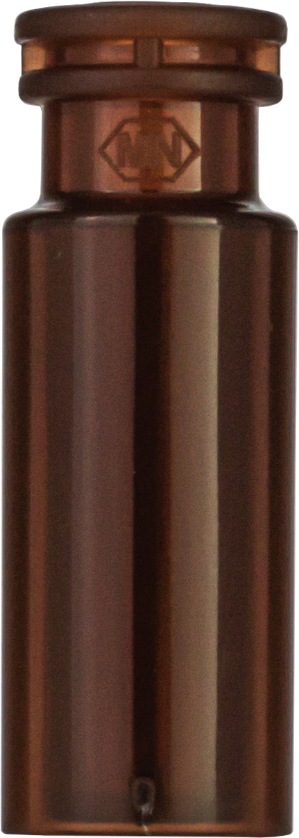 Snap ring/crimp neck vial,N 11,11.6x32 mm,PP amber,w. integr.0.2 mL glass insert