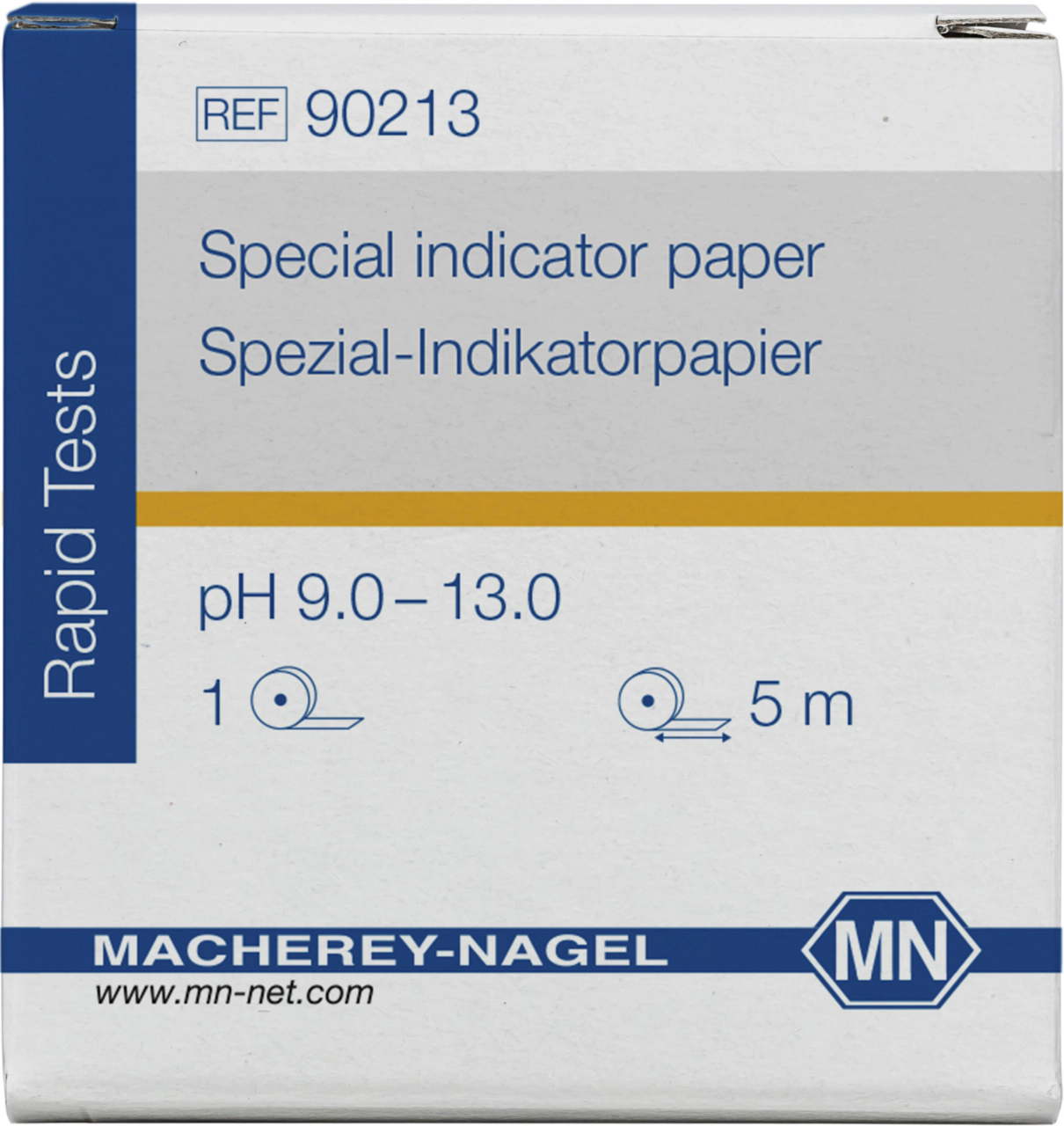 Special indicator paper pH 9.0–13.0, reel