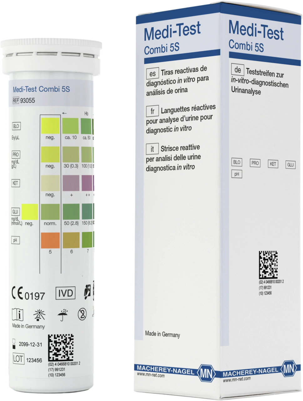 Urine test strips, Medi-Test Combi 5S