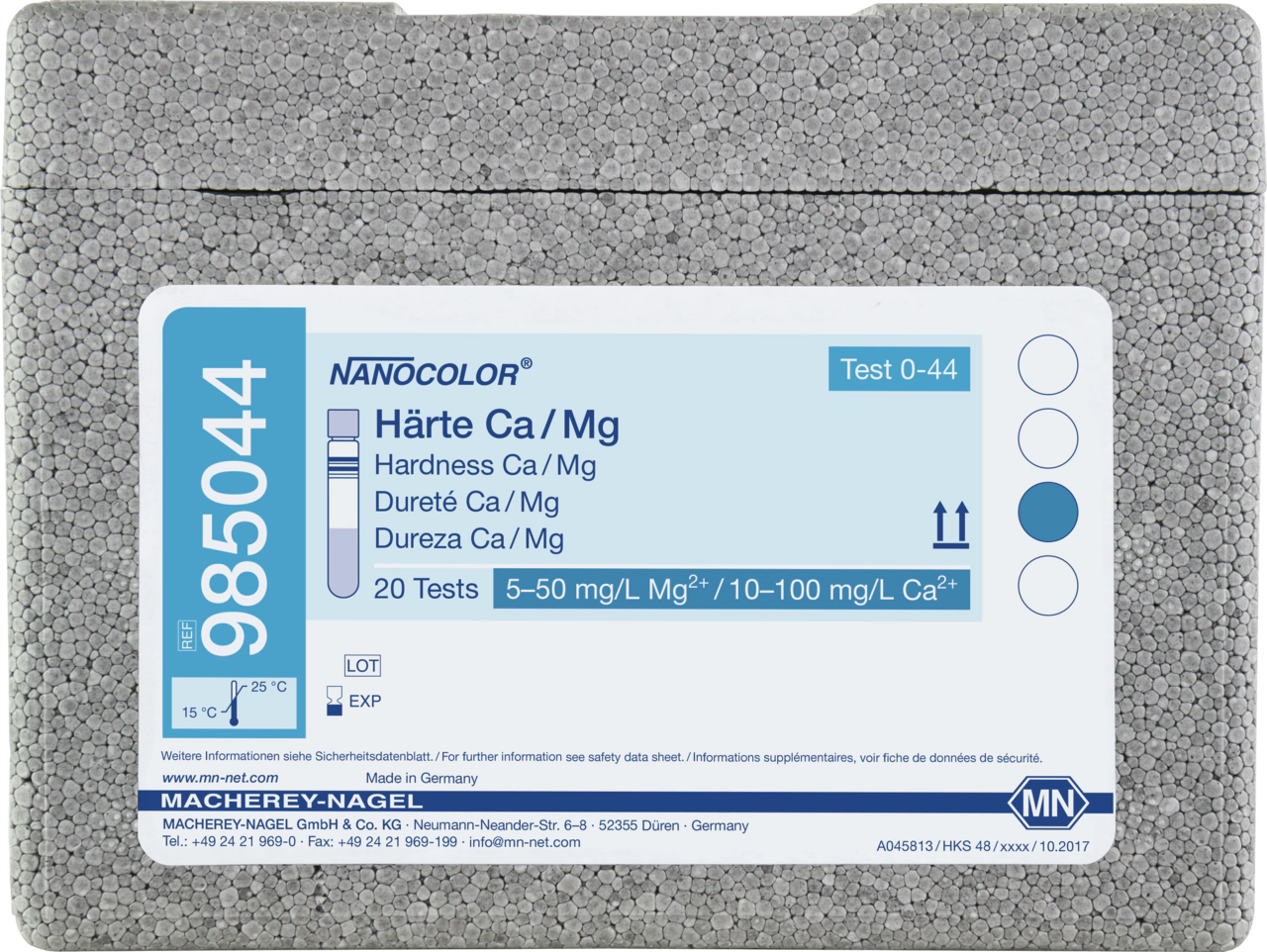Tube test NANOCOLOR Hardness Ca/Mg