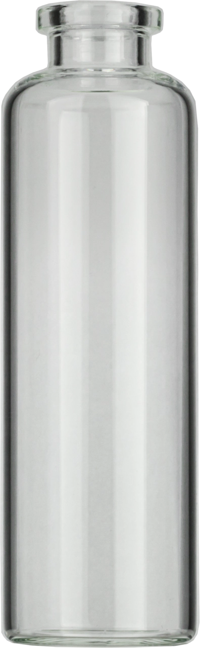 Crimp neck vial, N 20, 31.0x101.0 mm, 50.0 mL, flat bottom, flat neck, clear