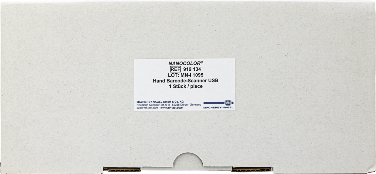 Barcode scanner for NANOCOLOR spectrophotometers