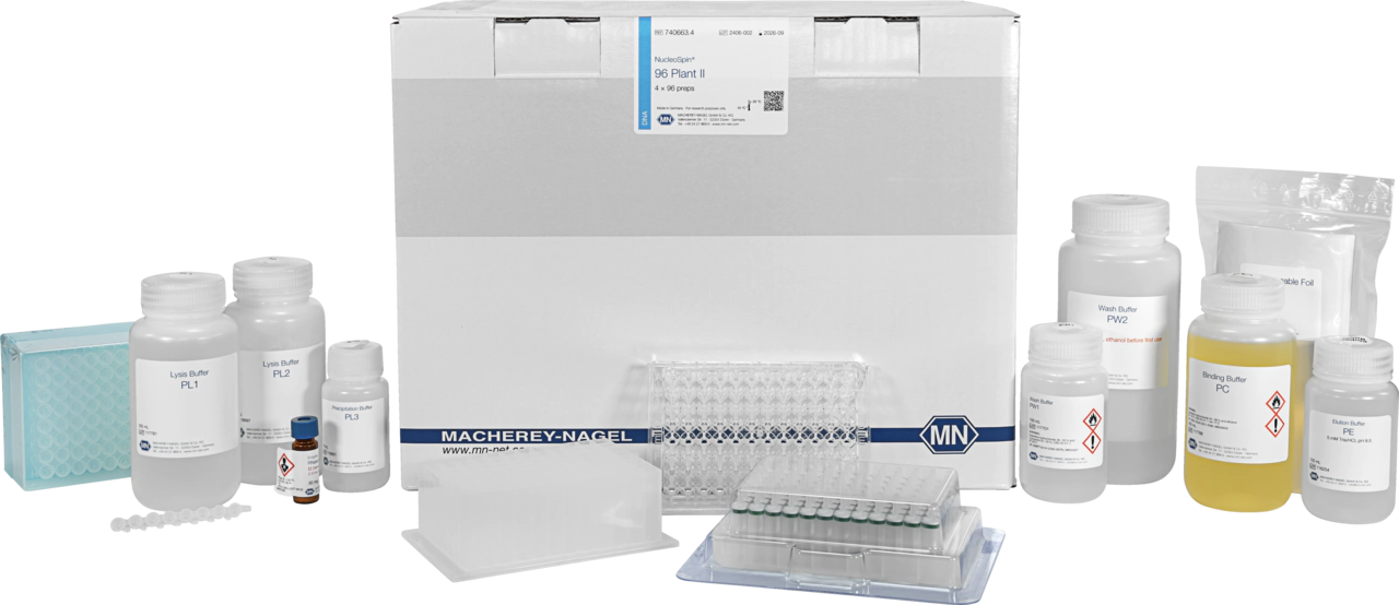 NucleoSpin 96 Plant II, 96-well kit for DNA from plants