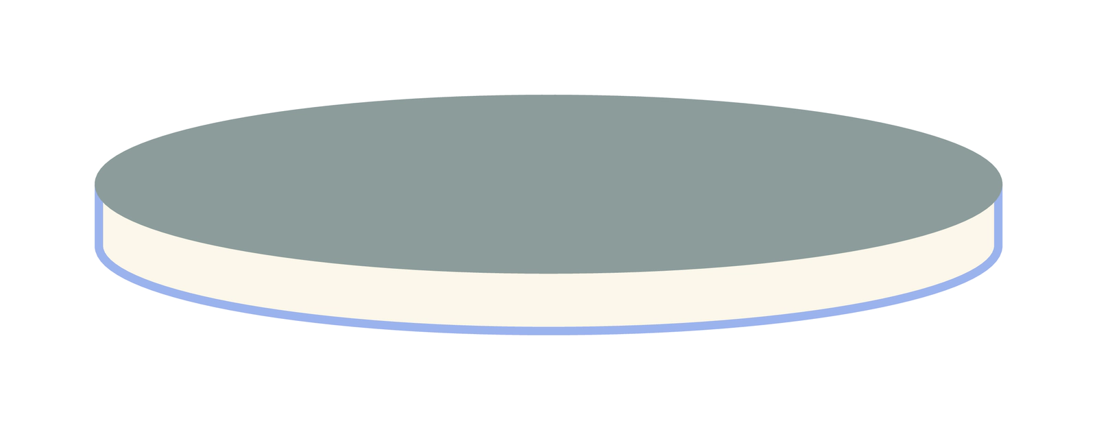 Septa N 19, Butyl/PTFE, Beige/gray, 1.3 mm, 55° shore A