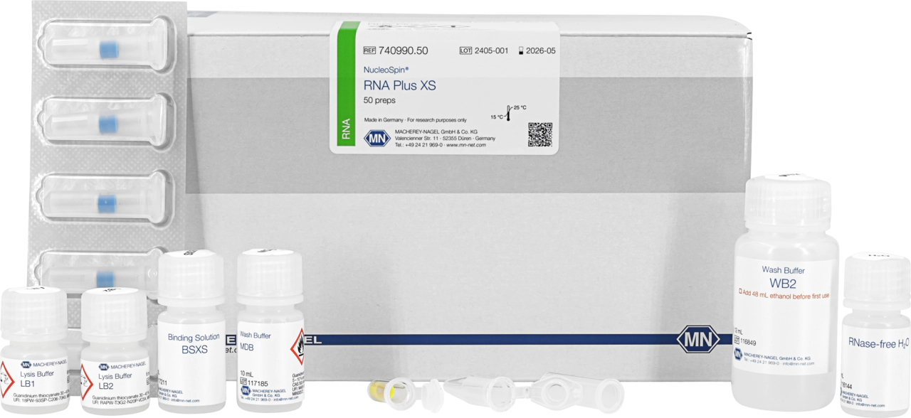 NucleoSpin RNA Plus XS, Micro kit for RNA purification with DNA removal column