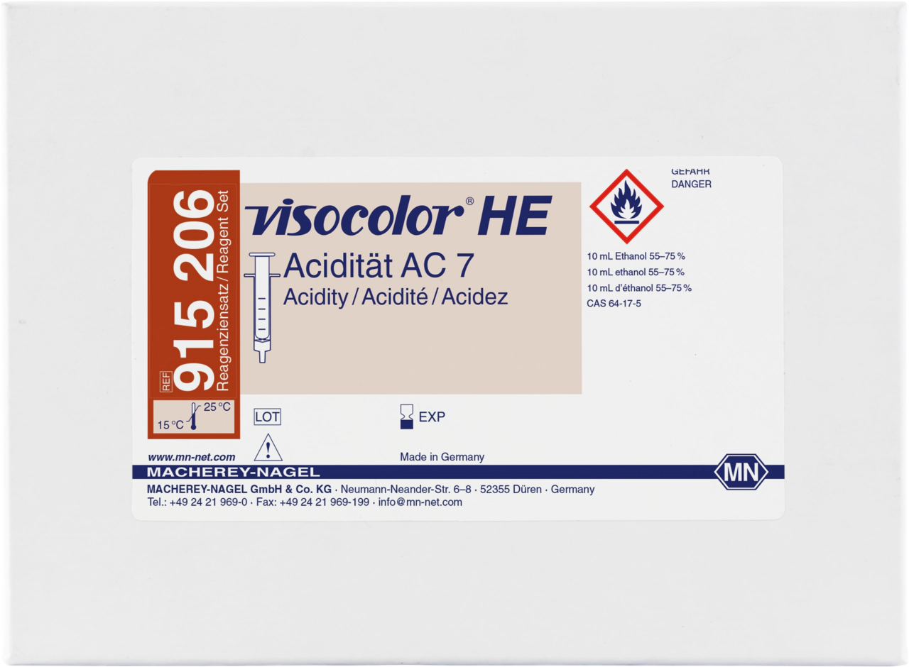 Titrimetric test kit VISOCOLOR HE Acidity AC 7 (base capacity, CO₂), refill pack