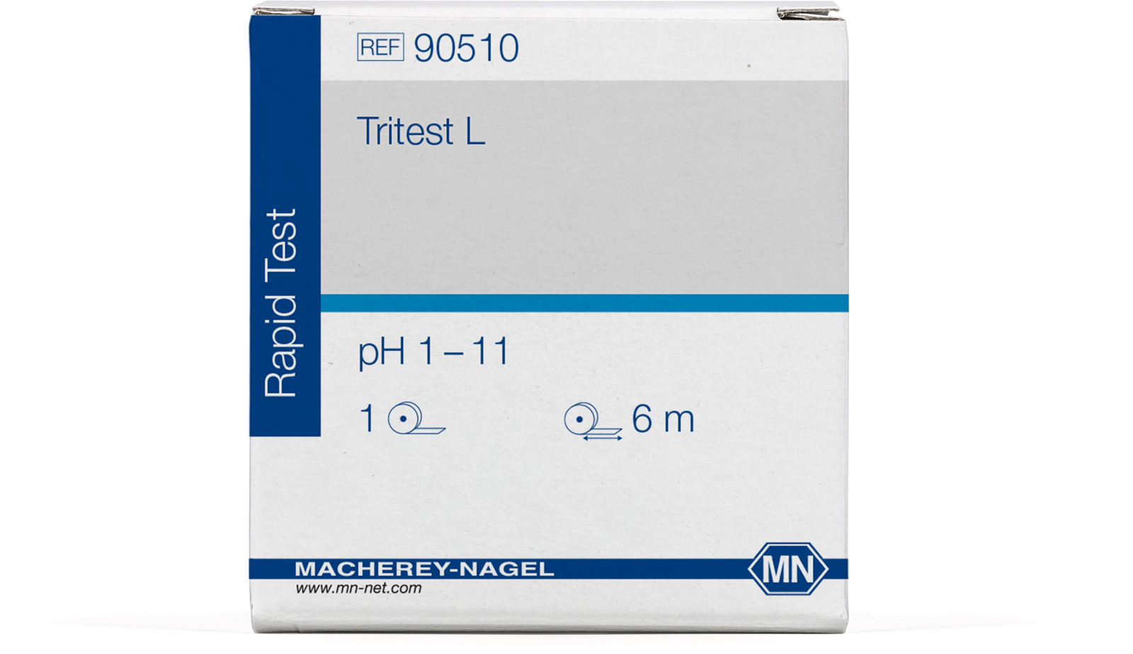 pH test paper Tritest L pH 1–11, three indicator zones and hydrophobic barriers