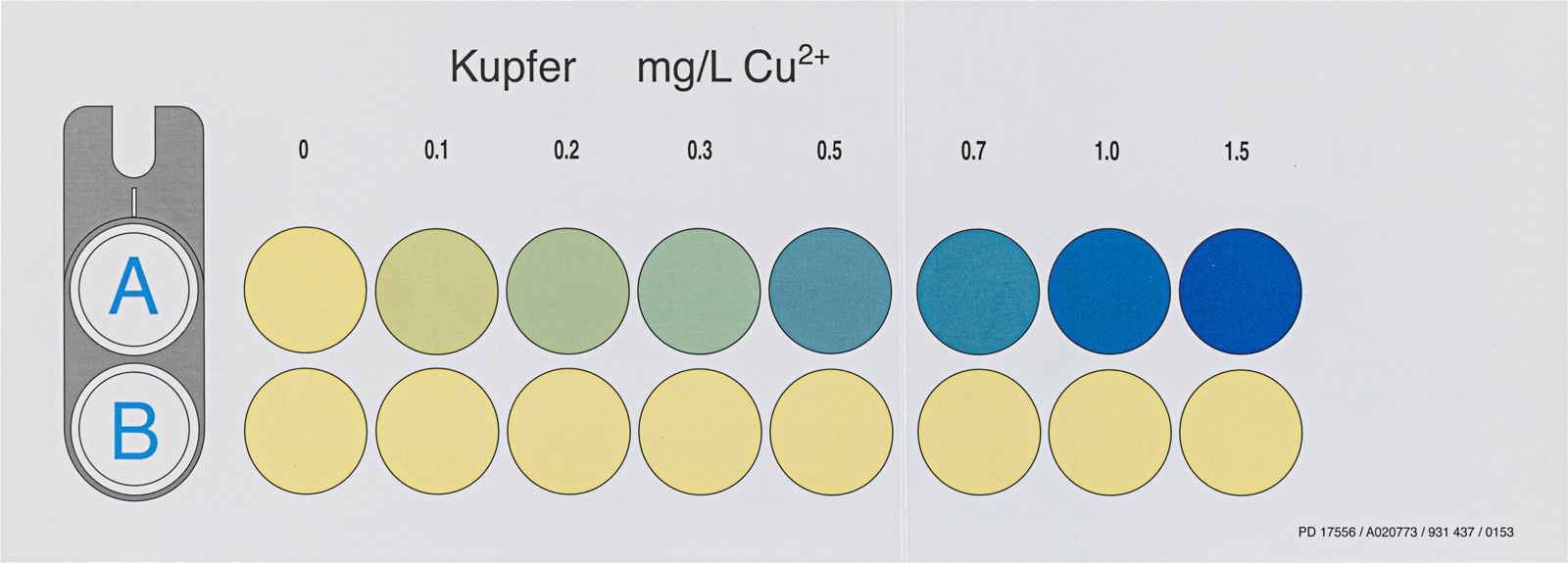 Colorimetric test kit VISOCOLOR ECO Copper