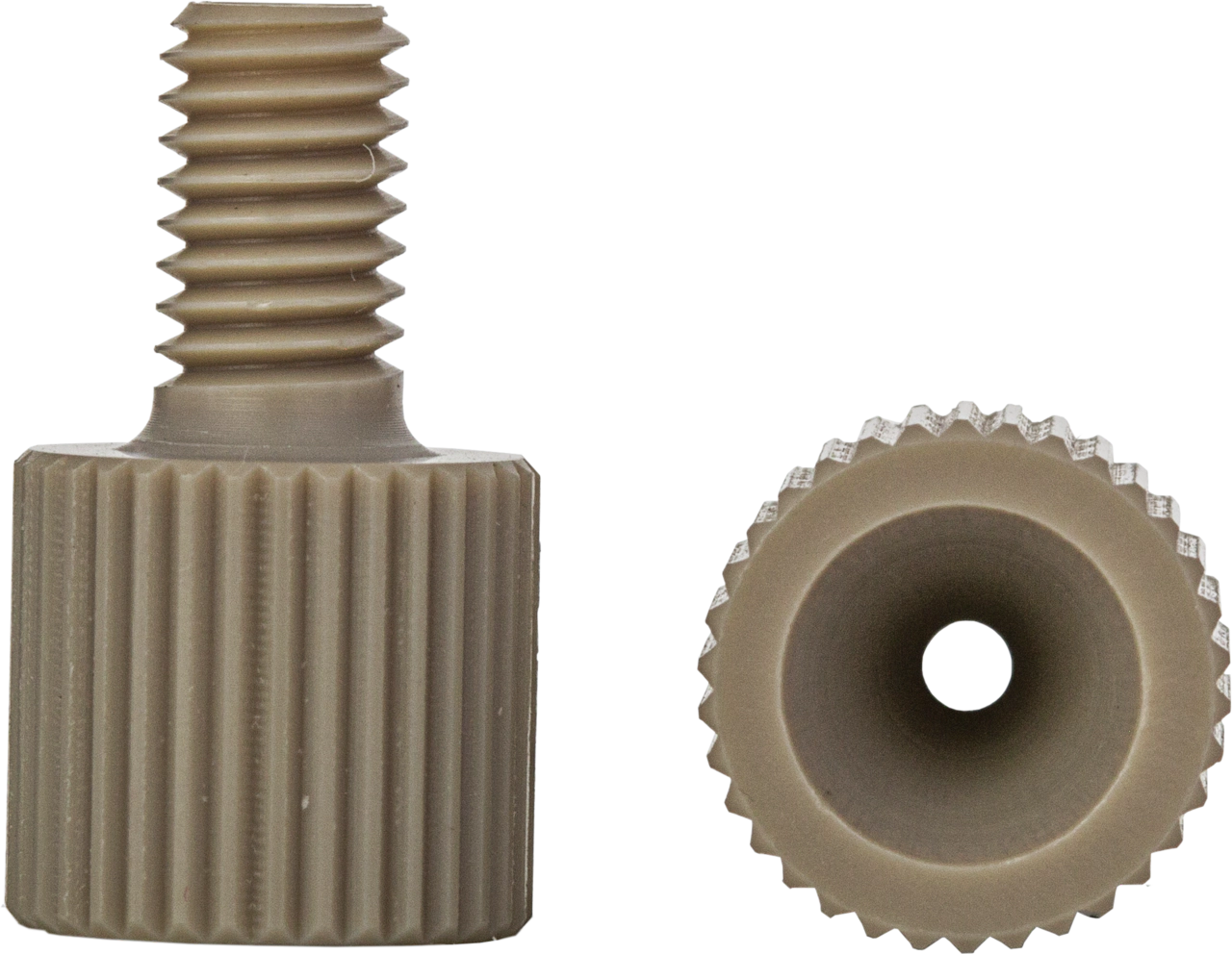 Fingertight nut 1/16", PEEK