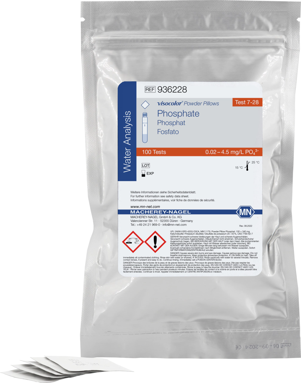 Reagents VISOCOLOR Powder Pillows Phosphate, photometric test