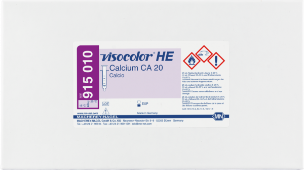 Titrimetric test kit VISOCOLOR HE Calcium CA 20