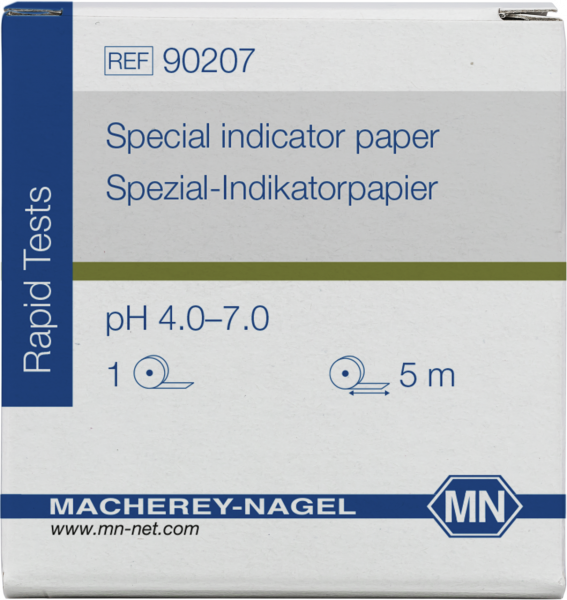 Special indicator paper pH 4.0–7.0, reel