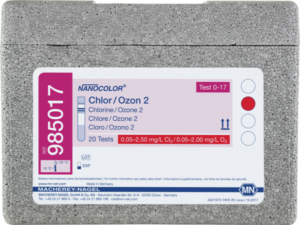 Tube test NANOCOLOR Chlorine/Ozone 2