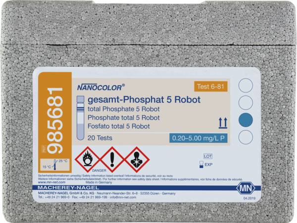 Tube test NANOCOLOR total Phosphate 5 Robot