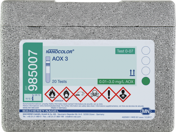 Tube test NANOCOLOR AOX 3