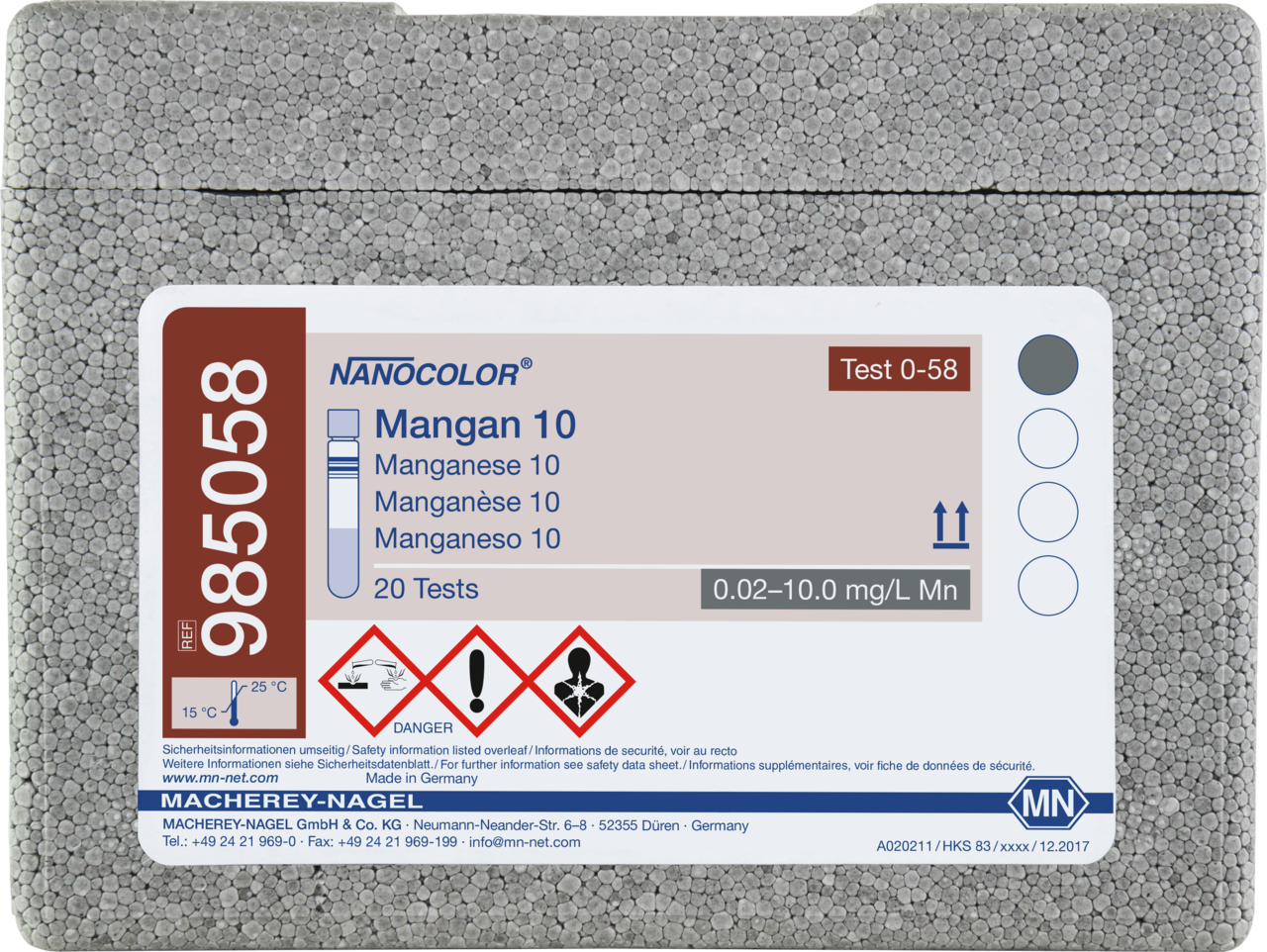 Rundküvettentest NANOCOLOR Mangan 10, MN | MACHEREY-NAGEL
