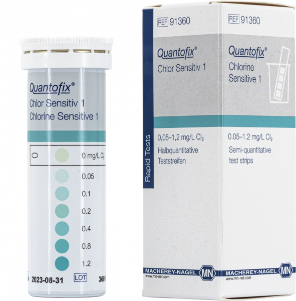 Semi-quantitative test strips QUANTOFIX Chlorine Senstivie 1