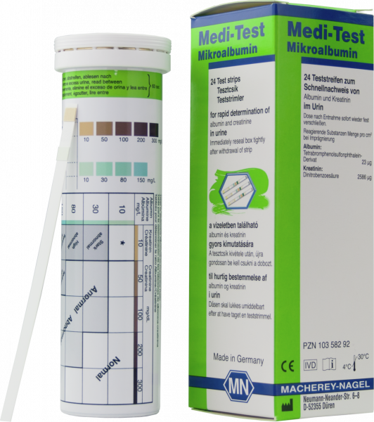 Urine test strips, Medi-Test Microalbumin