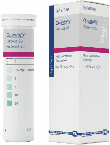 Semi-quantitative test strips QUANTOFIX Peroxide 25