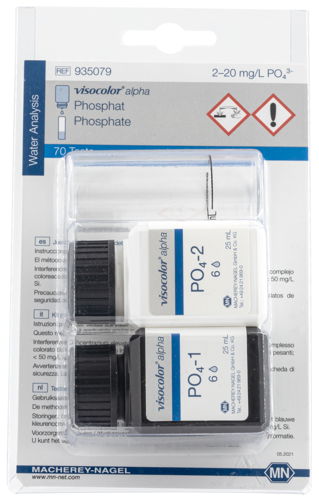 Colorimetric test kit VISOCOLOR Alpha Phosphate MACHEREYNAGEL, MN