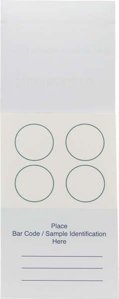 NucleoCard for blood storage at room temperature