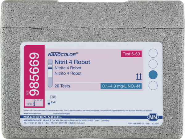 Tube test NANOCOLOR Nitrite 4 Robot