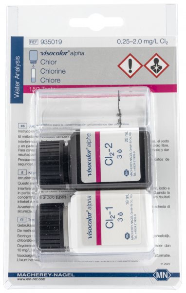 Colorimetric test kit VISOCOLOR alpha Chlorine