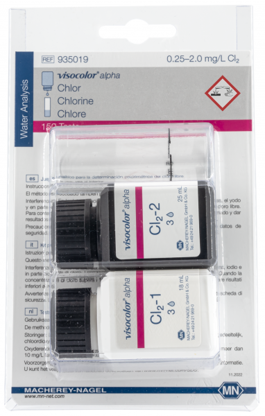 Colorimetric test kit VISOCOLOR alpha Chlorine