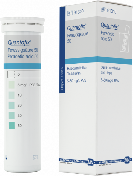 Semi-quantitative test strips QUANTOFIX Peracetic acid 50