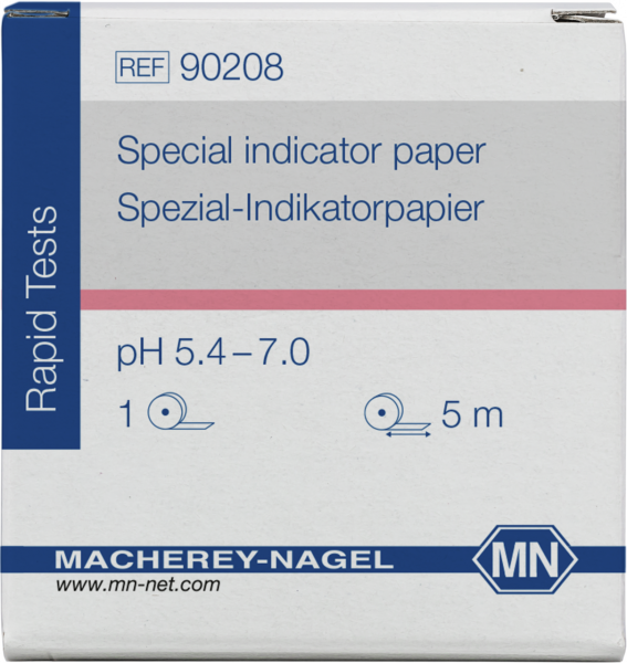 Special indicator paper pH 5.4–7.0, reel