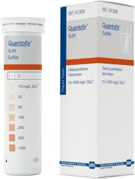 Semi-quantitative test strips QUANTOFIX Sulfite