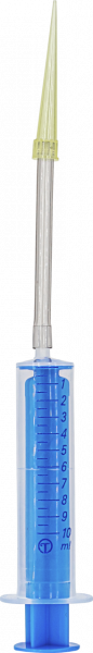 10 mL syringe with tube for VISOCOLOR reagent case for soil analysis