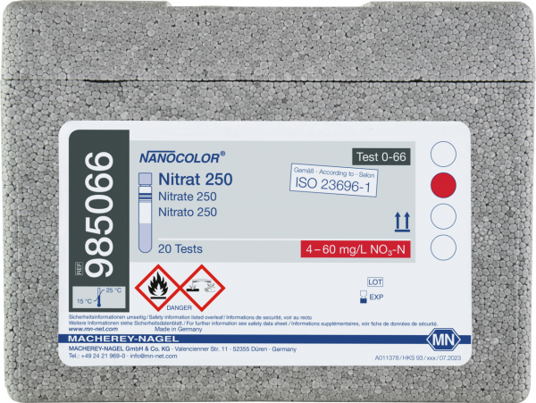 Tube test NANOCOLOR Nitrate 250