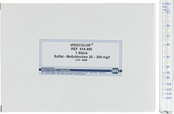 Measuring tube for VISOCOLOR ECO Sulfate