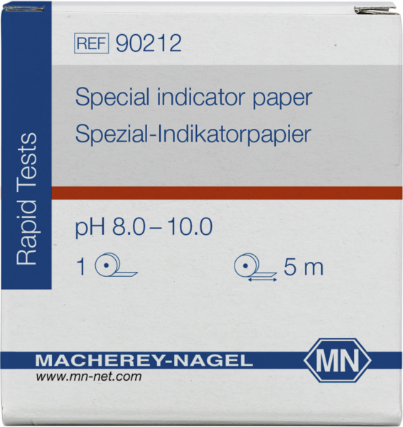 Special indicator paper pH 8.0–10.0, reel