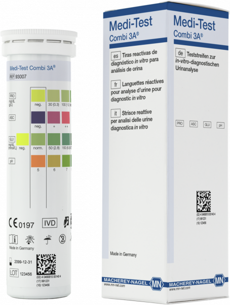 Urine test strips, Medi-Test Combi 3A