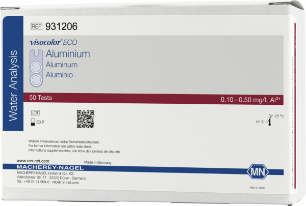 Colorimetric test kit VISOCOLOR ECO Aluminum, refill pack