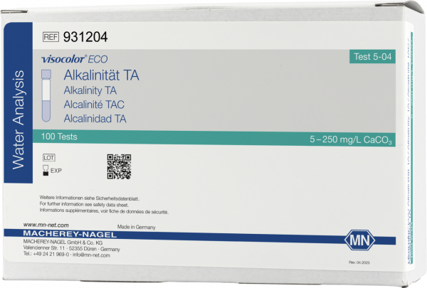 Colorimetric test kit VISOCOLOR ECO Alkalinity TA, refill pack